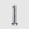 19.25" in UV STERILIZED SILVER METAL TABLE LAMP W/ REMOTE CONTROL - Image 3