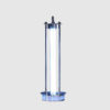 19.25" in UV STERILIZED SILVER METAL TABLE LAMP W/ REMOTE CONTROL - Image 4