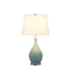 28" in TEAL TELLI PEBBLE MID CENTURY RESIN TABLE LAMP - Image 2