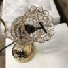 18.75" in ROSE GOLD 2-FLORAL TRUMPET GLAM METAL TABLE LAMP - Image 6
