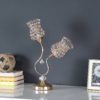 18.75" in ROSE GOLD 2-FLORAL TRUMPET GLAM METAL TABLE LAMP - Image 3
