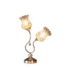 18.75" in ROSE GOLD 2-FLORAL TRUMPET GLAM METAL TABLE LAMP - Image 2