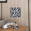 18.5"in FAUX SUEDE ZEBRA METAL TABLE LAMP - Image 3