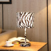 18.5"in FAUX SUEDE ZEBRA METAL TABLE LAMP - Image 4