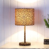 18.5" in FAUX SUEDE LEOPARD PRINT METAL TABLE LAMP - Image 4