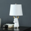 20.5" in PATAGONIA WHITE LLAMA BUST RESIN TABLE LAMP - Image 3
