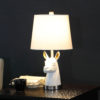 20.5" in PATAGONIA WHITE LLAMA BUST RESIN TABLE LAMP - Image 4