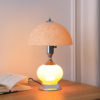 15.75"H ERTE BLUSH PINK ART DECO GLASS W/ NIGHT LIGHT TABLE LAMP - Image 6