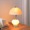 15.75"H ERTE BLUSH PINK ART DECO GLASS W/ NIGHT LIGHT TABLE LAMP - Image 5