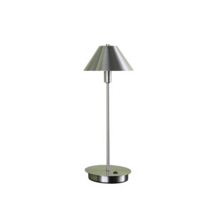 17.5" in RYDER SILVER NICKEL G-9 LED TABLE LAMP
