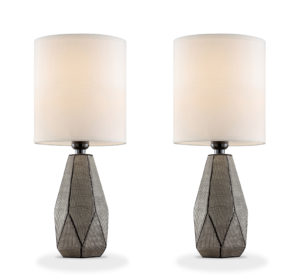 16.5" in MANILA PETITE TABLE LAMP SET X 2