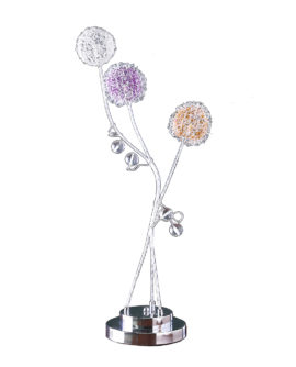 28" in 3 ALUMINUM LED ZEUS METAL TABLE LAMP