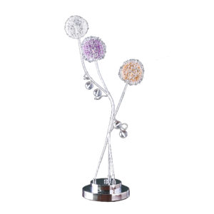 28" in 3 ALUMINUM LED ZEUS METAL TABLE LAMP