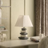 17.5" in COASTAL DARYA 5 STACKED PEBBLE CERAMIC TABLE LAMP - Image 3
