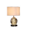 20.5" in ATHENA GLASS LED PLASMA MID-CENTURY METAL TABLE LAMP - Image 2
