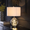 20.5" in ATHENA GLASS LED PLASMA MID-CENTURY METAL TABLE LAMP - Image 5