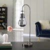 29" in ADAN EDISON RESTORATIVE GLASS LED DOWNBRIDGE BLACK CHROME METAL TABLE LAMP - Image 3