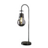 29" in ADAN EDISON RESTORATIVE GLASS LED DOWNBRIDGE BLACK CHROME METAL TABLE LAMP - Image 2