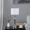 22.75" in ALBI CANDLESTICK CRYSTAL ACCENT BLACK/SILVER TABLE LAMP - Image 3
