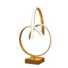 19" in ABSTRACT INFINITY MATTE GOLD MODERN TABLE LAMP - Image 2