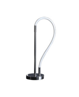 20.25" in ELASTILIGHT LED TUBE W/ MAGNETIC END CONTEMPORARY CHROME SILVER TABLE LAMP