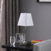 18.75" in LEIL MID CENTURY SQUARE BRUSH SILVER TABLE LAMP - Image 3