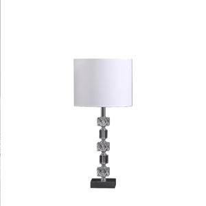 19.75" in JULES SOLID PRISM CRYSTAL CUBES ORB TABLE LAMP