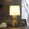 17" in GOLDEN BRASS TROPICAL HEAHEA PINEAPPLE TABLE LAMP - Image 4