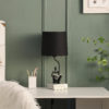 20.5" in MODERN READER BLACK SITTING A GRAY STACK OF BOOKS POLYRESIN TABLE LAMP - Image 3