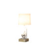 20.5" in MODERN READER WHITE SITTING A GRAY STACK OF BOOKS POLYRESIN TABLE LAMP - Image 2