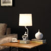 20.5" in MODERN READER WHITE SITTING A GRAY STACK OF BOOKS POLYRESIN TABLE LAMP - Image 4