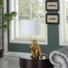 25.5"H GOLDEN MONKEY HOLDING POLYRESIN TABLE LAMP - Image 3