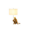 25.5"H GOLDEN MONKEY HOLDING POLYRESIN TABLE LAMP - Image 2
