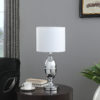 25" in AMBROS TEXTURED SILVER CHROME URN TABLE LAMP - Image 3