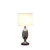 25" in AMBROS TEXTURED SILVER CHROME URN TABLE LAMP - Image 2