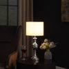 22.25" in ANDERS CREST SHAPE SILVER CHROME URN TABLE LAMP - Image 4