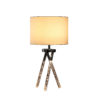 26.25" in MID CENTURY BIRGIT LED ACRYLIC TAPERED LEGS SILVER METAL TABLE LAMP - Image 2
