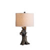 24.75" in BLACK BEAR ON A TREE POLYRESIN TABLE LAMP - Image 2