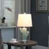 22" in SOUTHWEST TEAL CERAMIC CACTUS PLANT MODERN METAL TABLE LAMP - Image 4
