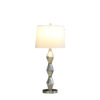 29.5" in EMIL MODERNE GEOMETRIC GLASS BRUSHED SILVER TABLE LAMP - Image 2