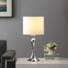 24.5" in BAILEY DARK SILVER CHROME MODERN CANDLESTICK METAL TABLE LAMP - Image 4
