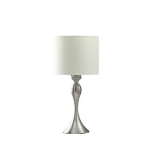 24.5" in BAILEY BRUSHED SILVER MODERN CANDLESTICK METAL TABLE LAMP