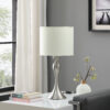 24.5" in BAILEY BRUSHED SILVER MODERN CANDLESTICK METAL TABLE LAMP - Image 3