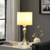 24.5" in BAILEY BRUSHED SILVER MODERN CANDLESTICK METAL TABLE LAMP - Image 4