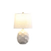 21.75" in COASTAL SEASIDE CREAM/TAUPE TRIM CASCADE SCALLOP CERAMIC TABLE LAMP - Image 2