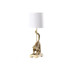 24" in WILDLIFE OLD WORLD GOLD  CAPUCHIN MONKEY POLYRESIN TABLE LAMP