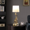 24" in WILDLIFE OLD WORLD GOLD  CAPUCHIN MONKEY POLYRESIN TABLE LAMP - Image 4