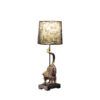 24" in WILDLIFE OLD WORLD ANTIQUE BRONZE  CAPUCHIN MONKEY POLYRESIN TABLE LAMP - Image 2
