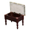 10" in CHERRY FOOT STOOL WITH STORAGE - Image 2