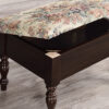 10" in CHERRY FOOT STOOL WITH STORAGE - Image 4